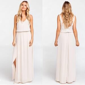 Show Me your Mumu Kendall Maxi Dress Show me the Ring crisp‎ size Small